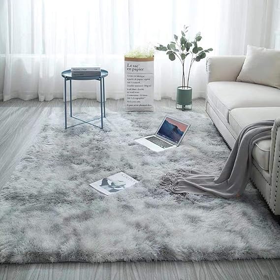 Polyester Area Rug with furniture in living room